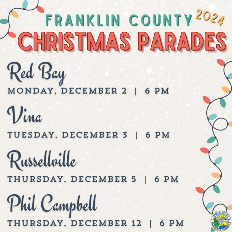 FRANKLIN COUNTY CHRISTMAS PARADES Franklin County Chamber of Commerce